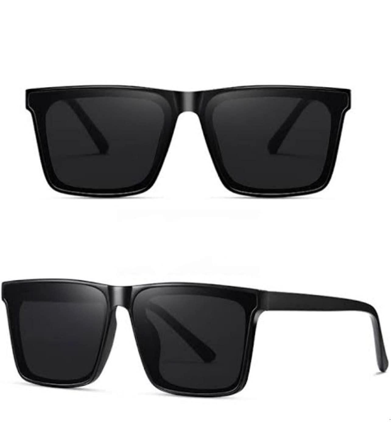 Premium Retro Square Sunglasses - Polarized UV Protection