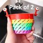 Anti-Blocking Collapsible Sink Strainer Basket - Multicolor (Pack of 2)
