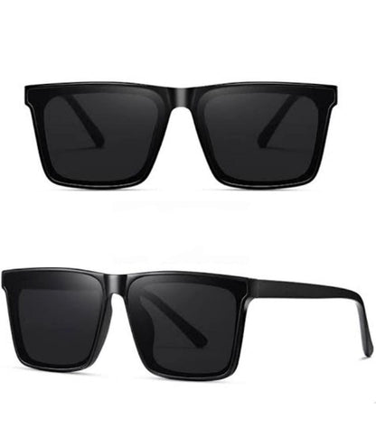 Premium Retro Square Sunglasses - Polarized UV Protection