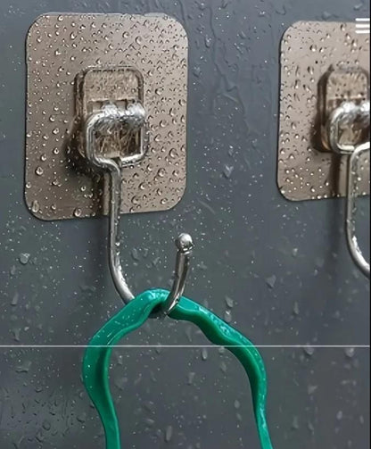 Heavy Duty Large Wall Hooks for Kitchen – Strong Adhesive Hanging Hooks (5kg Load Capacity)